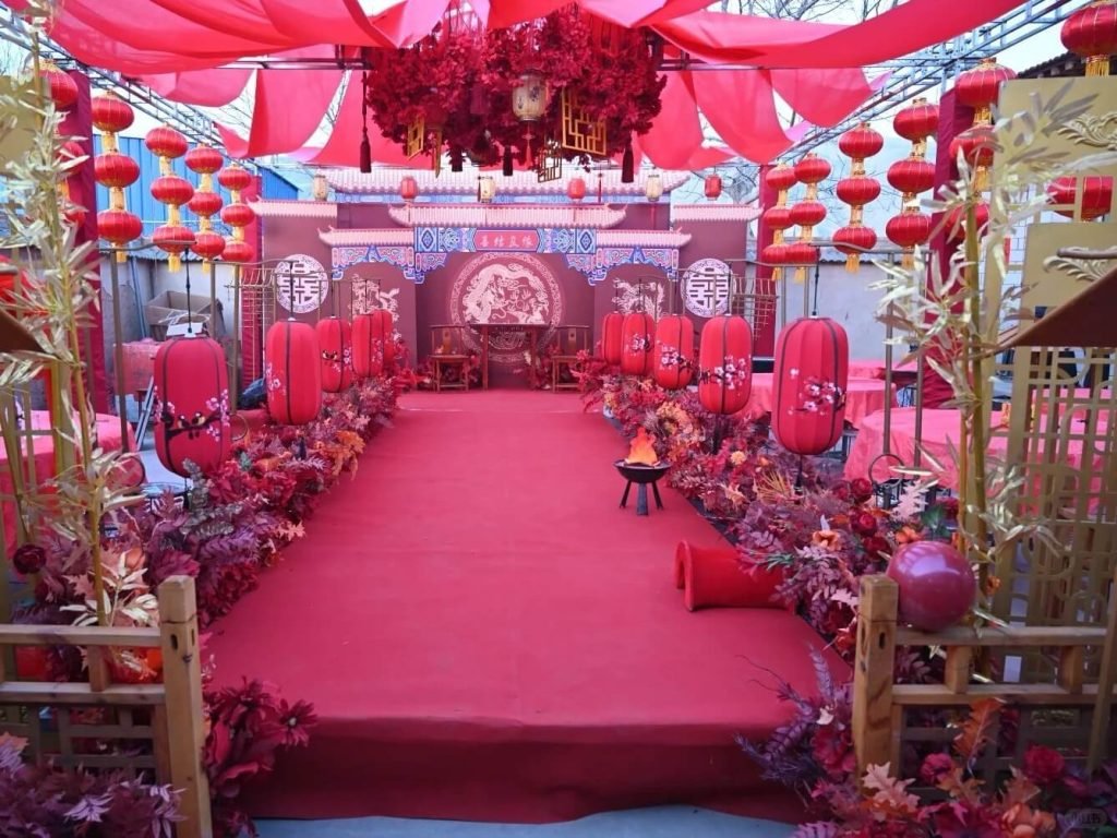 男女八字合婚後結婚現場佈置